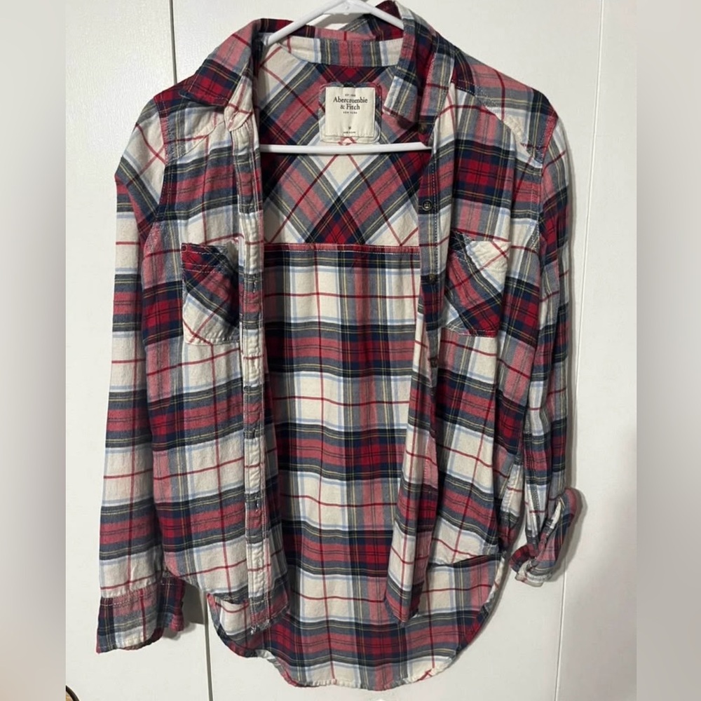 Abercrombie Kids Multicolor Plaid Button-Down Shirt